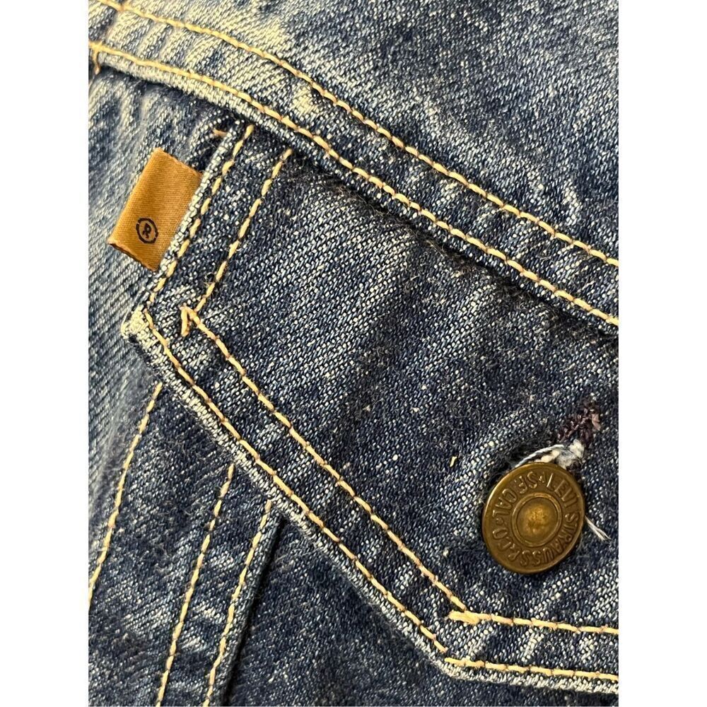 Vintage Levi’s Batwing Label Denim Trucker Jacket M - Picture 3 of 7